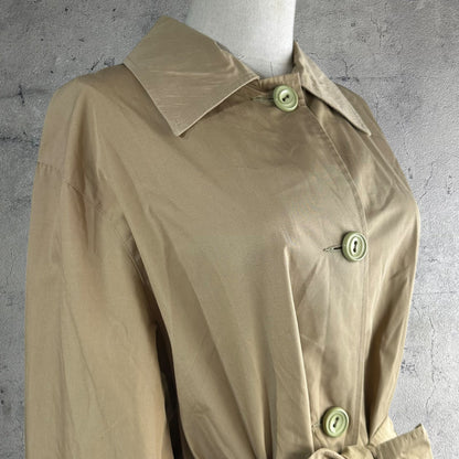 Euro vintage 70s Design Button Trench Coat