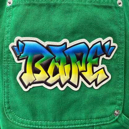 Bape PATCH 2-Tone Washed Work Shorts Size L