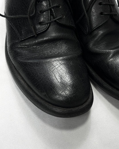 10sei0otto Cracked Leather Derby Shoes Size 10