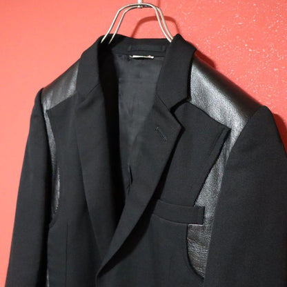 Comme des Garcons NOIR 06AW Leather Panel Jacket Size SS