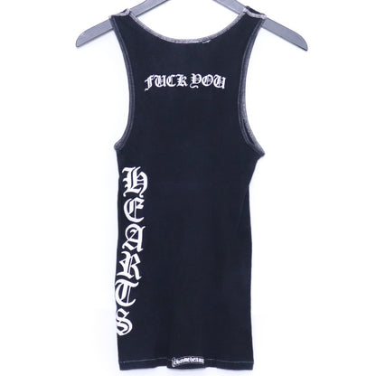 CHROME HEARTS Side Logo Fuck You Tank Top Black Size S