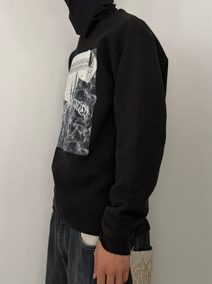 Swagger Black Cotton Sweatshirt Size M