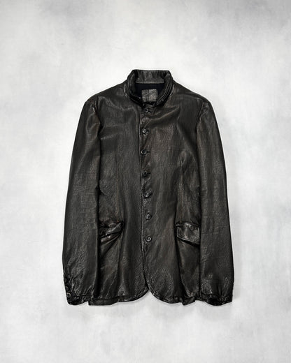 Isamu Katayama Backlash Garment-Dyed Leather Jacket Size M