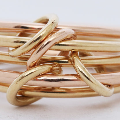 SPINELLI KILCOLLIN 18KYG 18KRG Gold Ring Size ONE SIZE