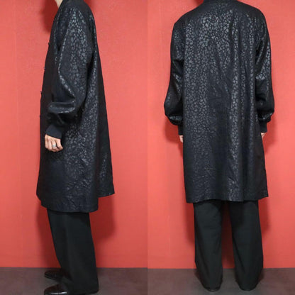 BLACK COMME des GARCONS 21AW Leopard Long Coat Size L