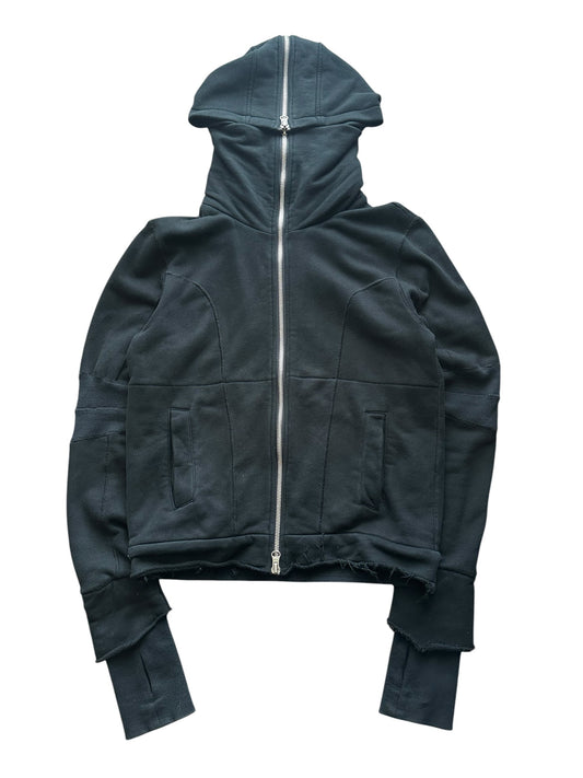 Vintage nicolas lee N2B Type Layered Zip Hoodie Black Size M