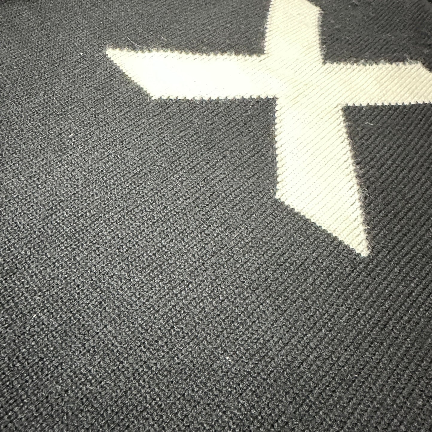 Armani Exchange Black Wool Logo Crewneck Sweater