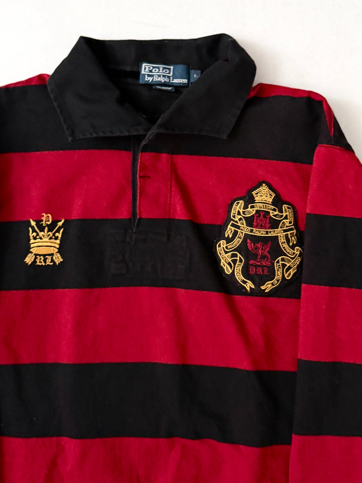 POLO by Ralph Lauren Back Number Border Polo Shirt Size L