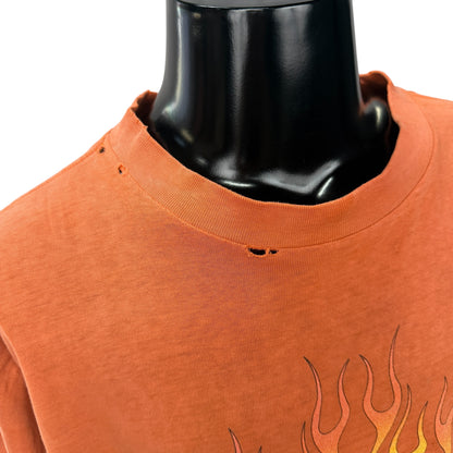HARLEY DAVIDSON Vintage Cox's Flames Dealer T-Shirt Size L