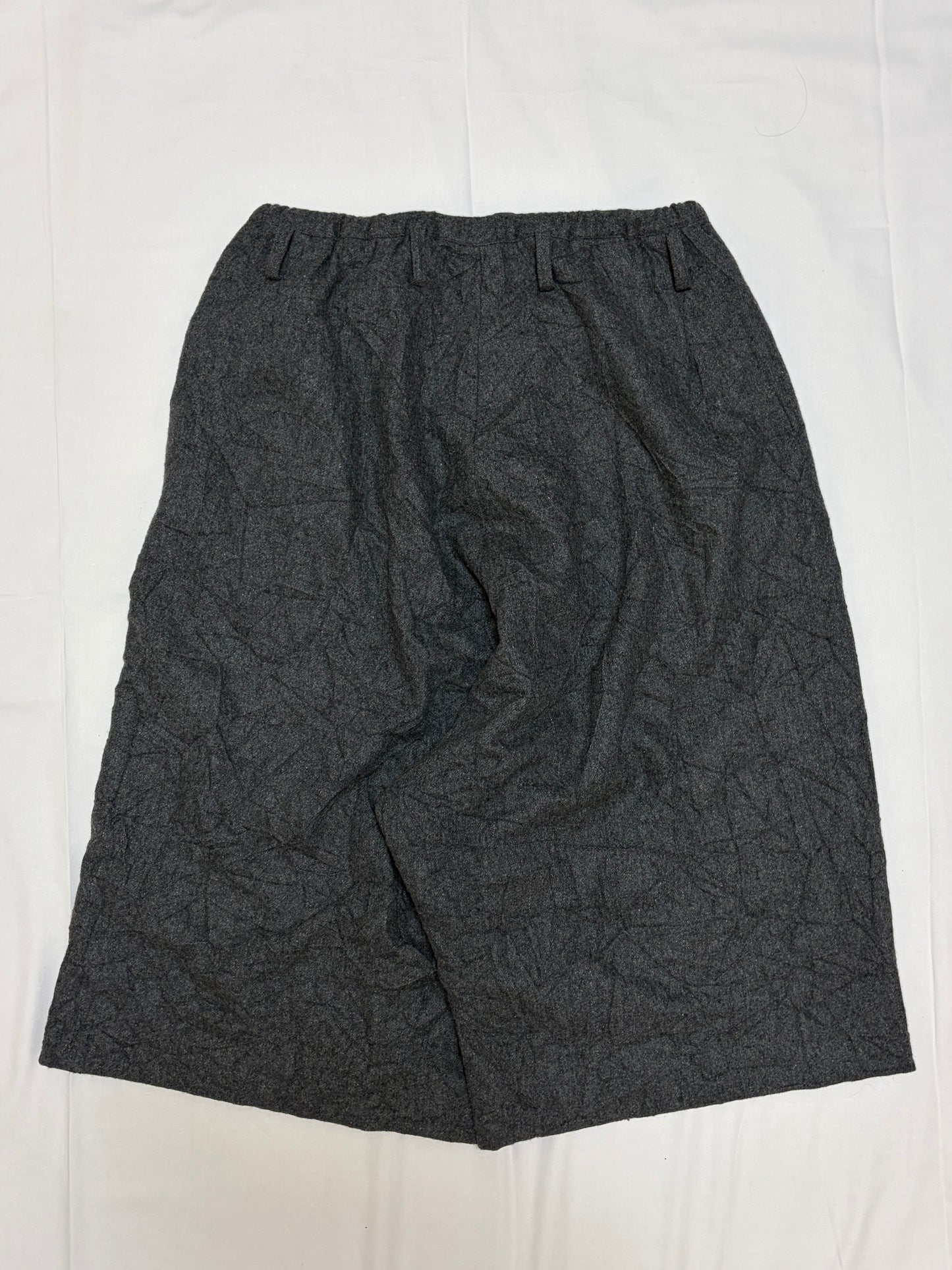 Yohji Yamamoto Y's Gray Wool Blend Shorts Size 2