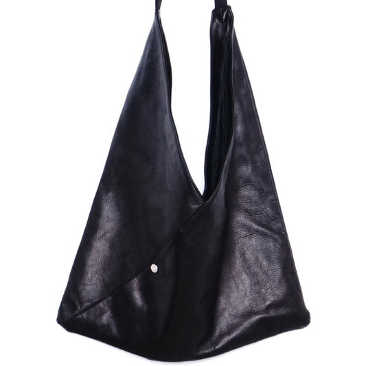 RIPVANWINKLE Leather Triangle Shoulder Bag Black Size F