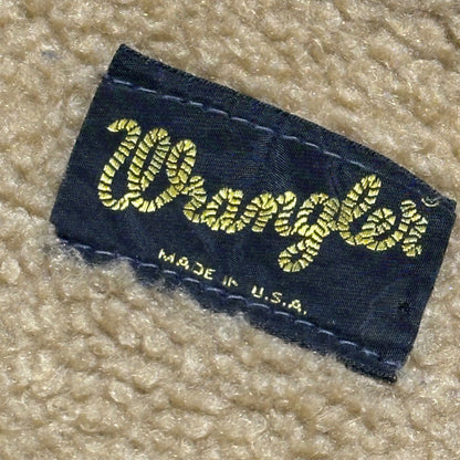 WRANGLER 70s Vintage Indigo Denim Fleece Jacket Size 36