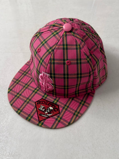 Swagger Pink Check Cap Size ONE SIZE