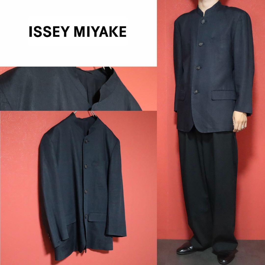 ISSEY MIYAKE 93SS Mao Collar Linen Oversized Blazer Size S