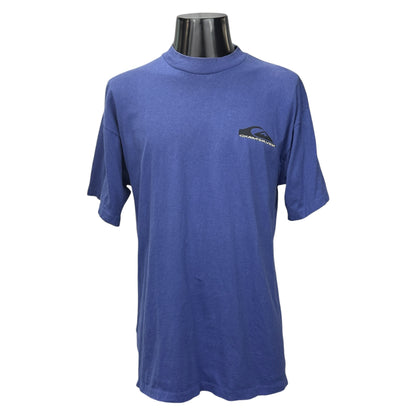 Quiksilver 90s Big Logo Vintage T-Shirt Silver Size L