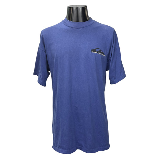 Quiksilver 90s Big Logo Vintage T-Shirt Silver Size L