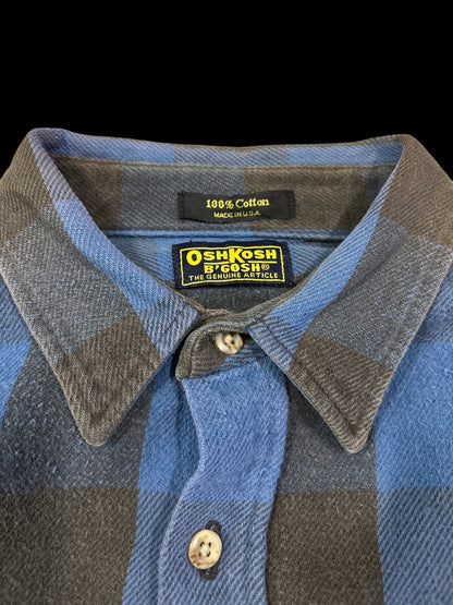 Black check shirt x Black check shirt 90s OshKosh Blue
