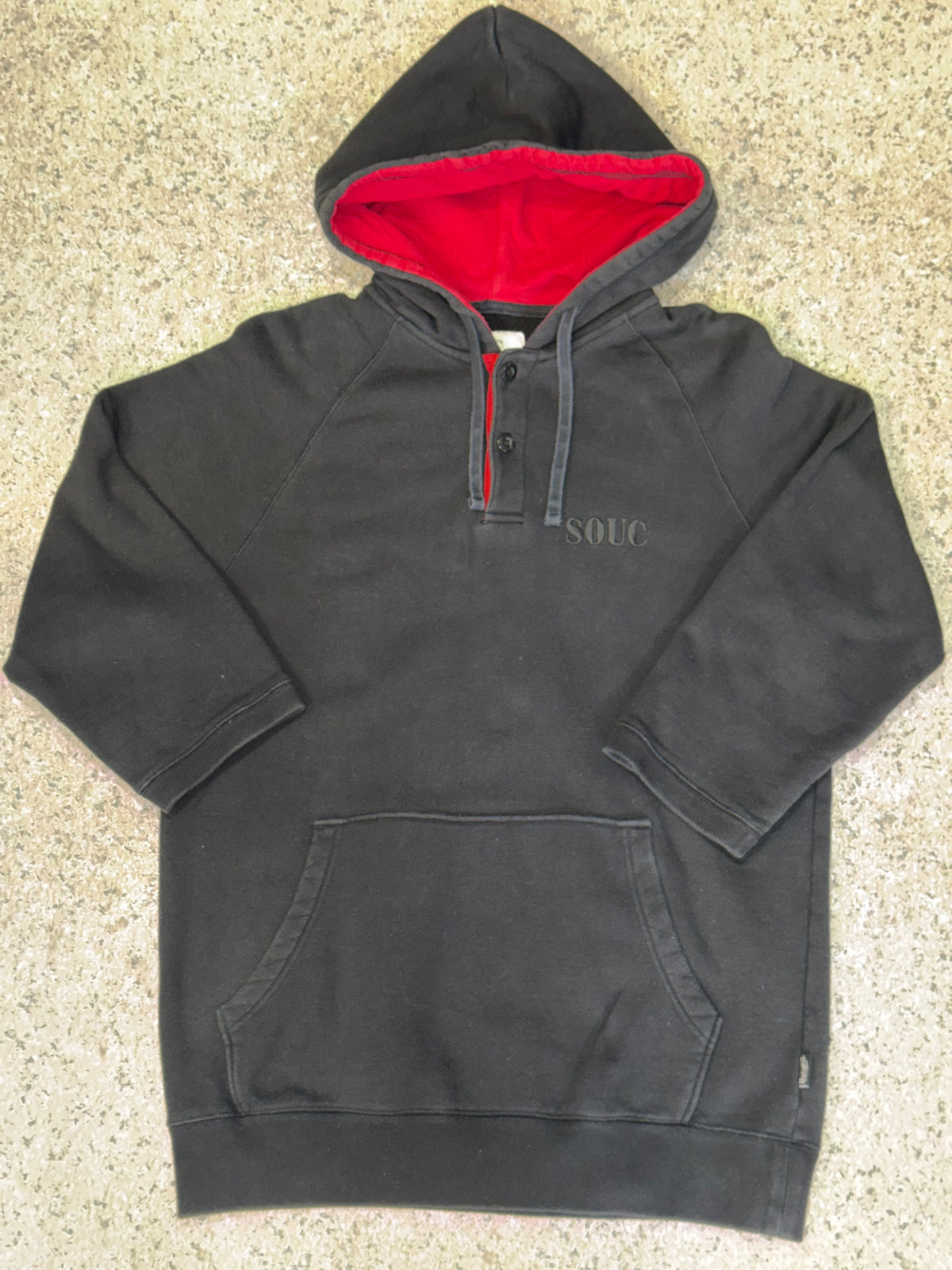 Stussy Osaka Umeda Exclusive 3/4 Sleeve Hoodie Black Size L