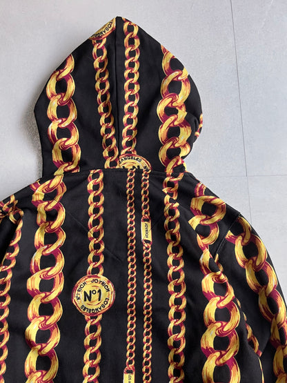 Joyrich Multi Graphic Double Zip Hoodie Polyester Size S