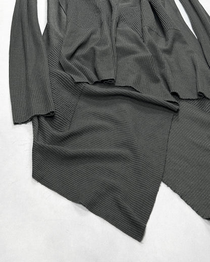 Rick Owens F/W13 PLINTH Merino Wool Drape Cardigan Size 48
