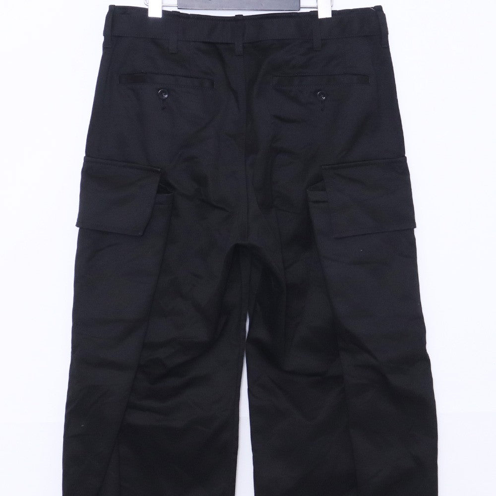 Sacai 25AW Cotton Chino Cargo Pants Black Size 2