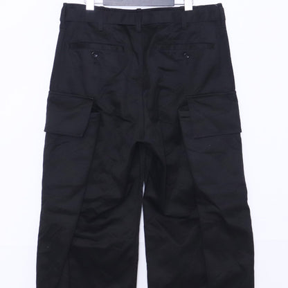Sacai 25AW Cotton Chino Cargo Pants Black Size 2