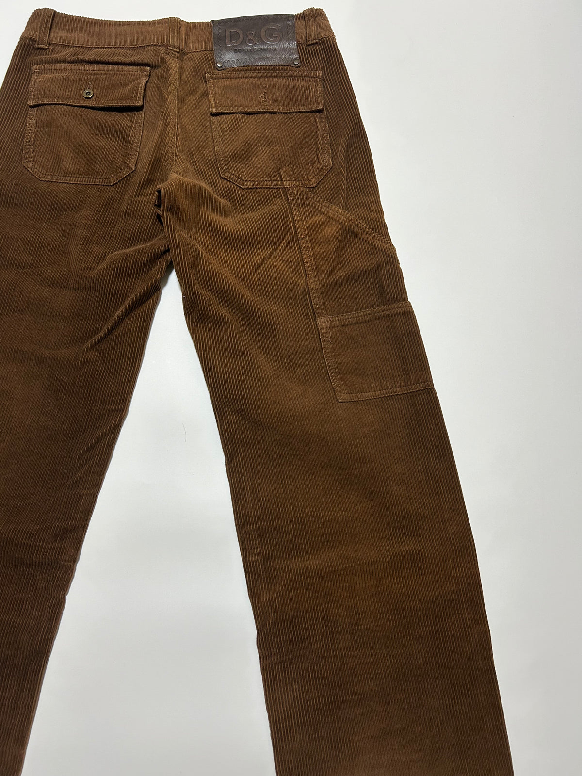 Dolce & Gabbana D&G 2000s Corduroy Cargo Pants Dark Size 50