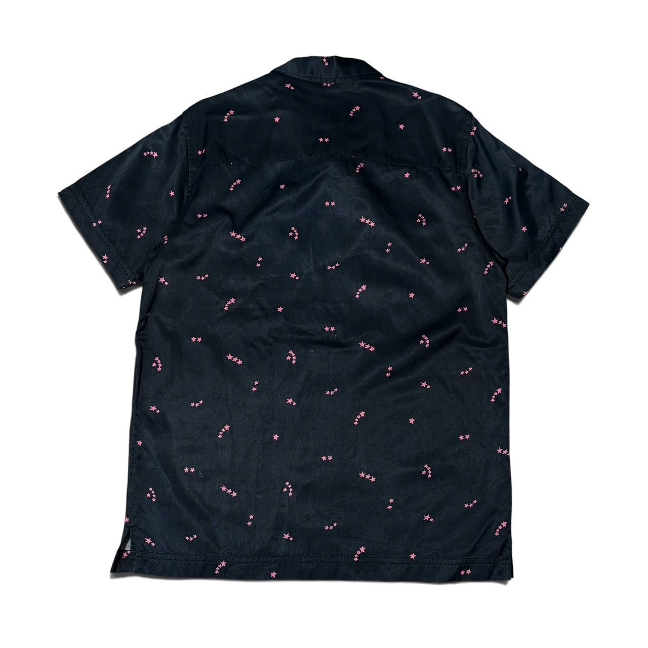WTAPS Star Pattern Open Collar Rayon Blend S/S Shirt Size M