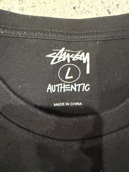 STUSSY Masterpiece T-Shirt Black Size L