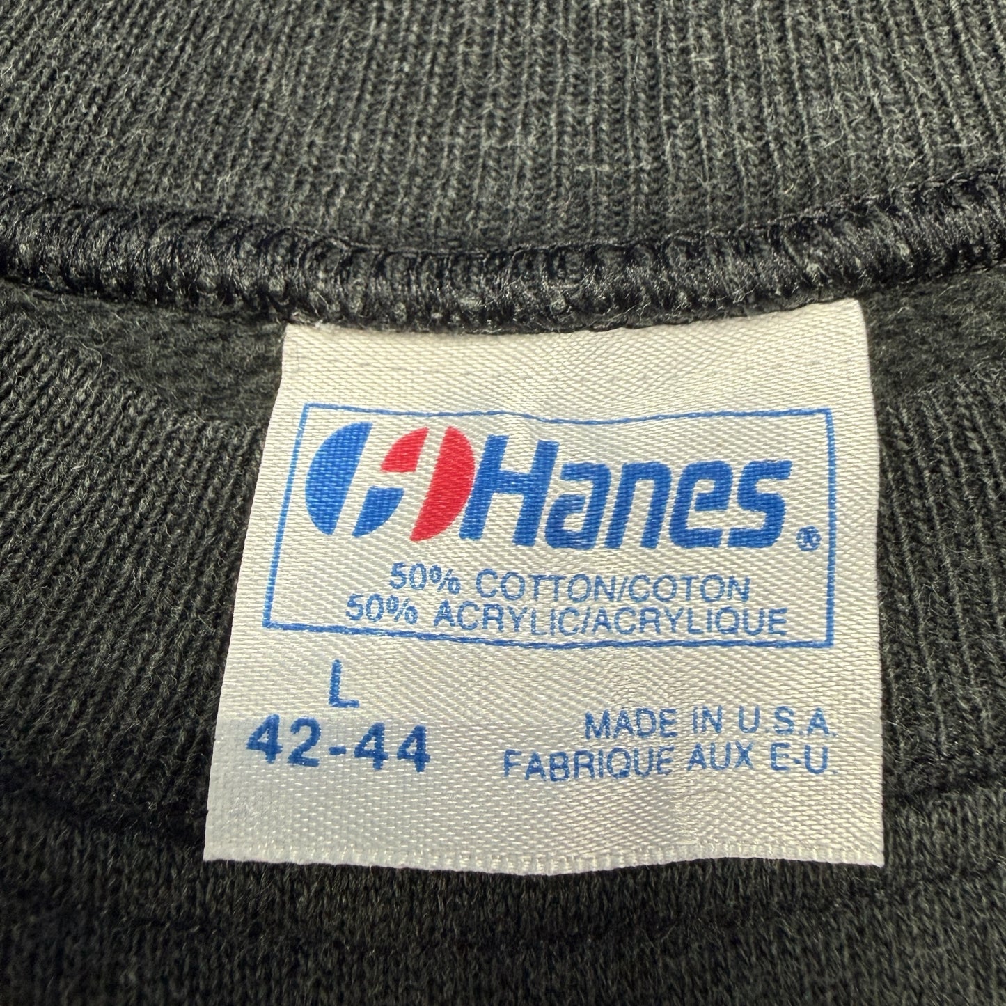 Apple 80s/90s Rainbow Logo Hanes Vintage Sweatshirt Size L