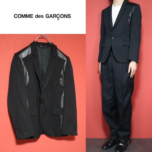 Comme des Garcons NOIR 06AW Leather Panel Jacket Size SS