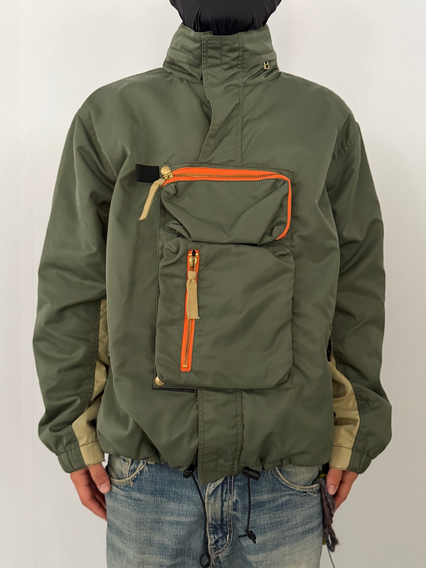 Vintage Green Tech Nylon Jacket Size XL