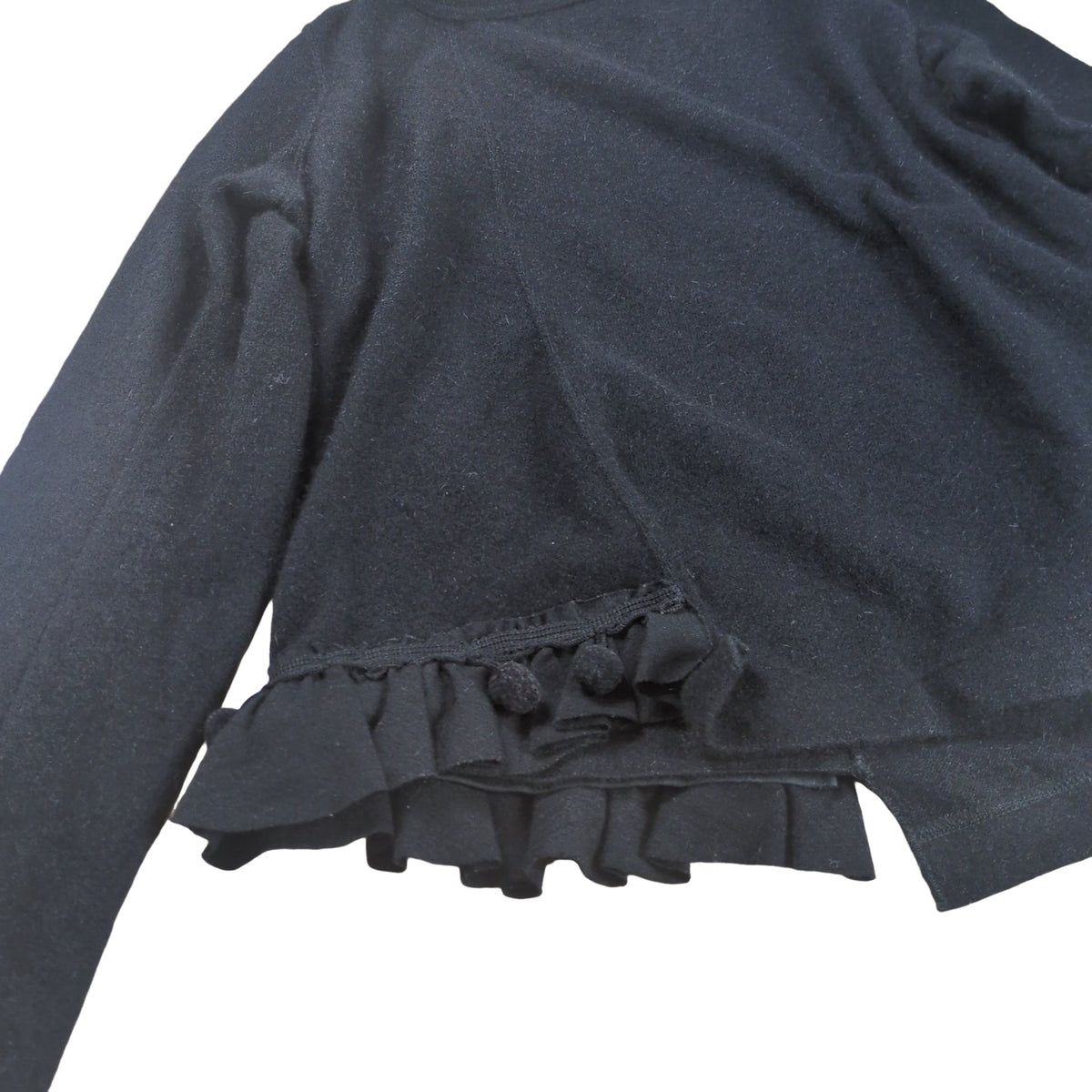 Comme des Garcons Angola Blend Frill Sweater