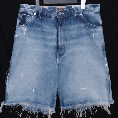 GALLERY DEPT Distressed Paint Shorts Indigo Jeans Size 31