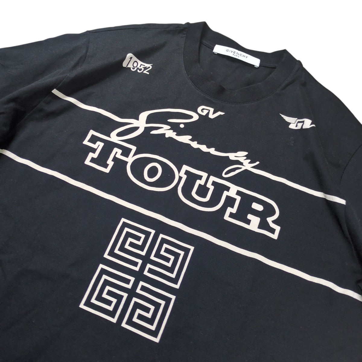 Givenchy 4G Logo Printed Oversized Tour Tee Black Size XXS