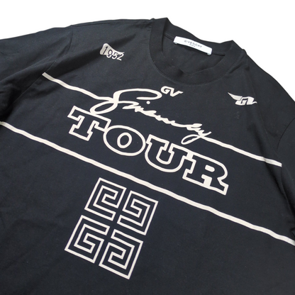 Givenchy 4G Logo Printed Oversized Tour Tee Black Size XXS