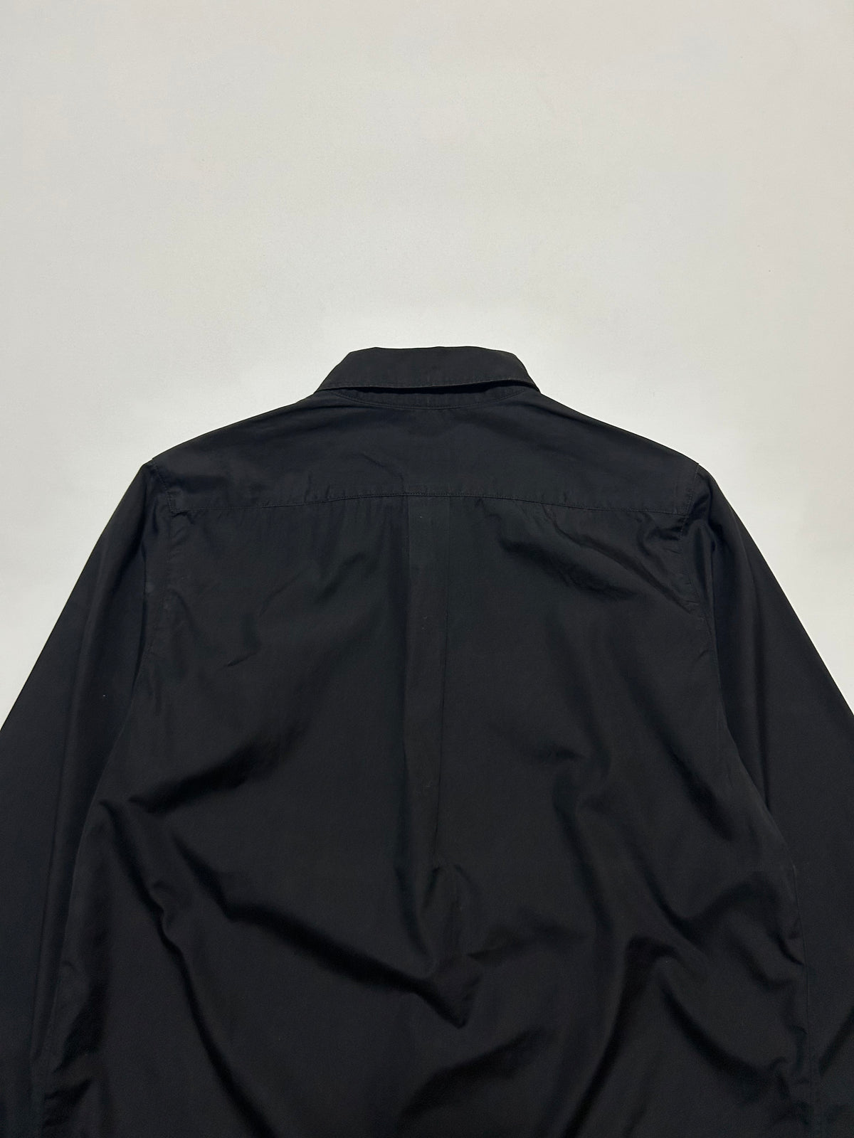 A.P.C. AW98 Plain Cotton Long Sleeve Shirt Black Size M