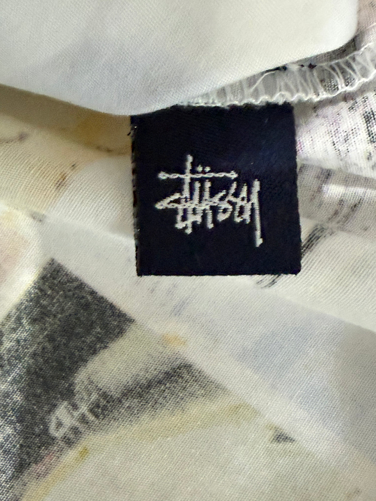STUSSY Skate Pool All Over Print Shirt Size L