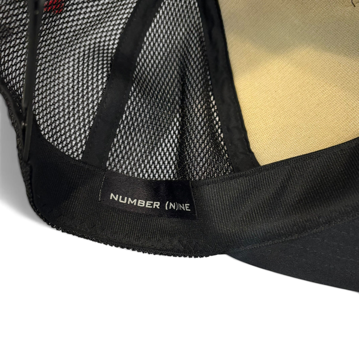 NUMBER (N)INE Gotham City Logo Black Mesh Trucker Cap