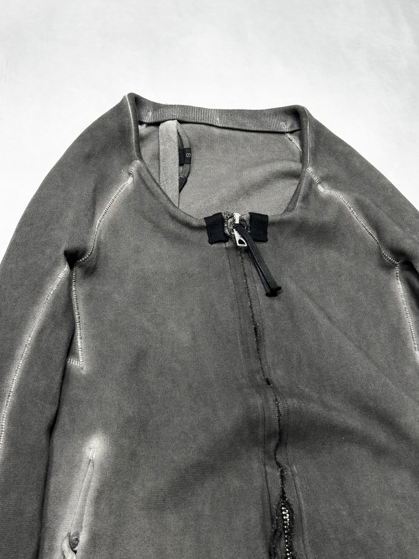 Boris Bidjan Saberi Cold Dyed Zip Sweatshirt (FW11) Size XS