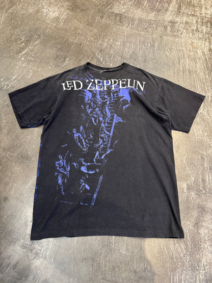 Led Zeppelin Pink Floyd Marilyn Manson PRINT T-Shirt Size L
