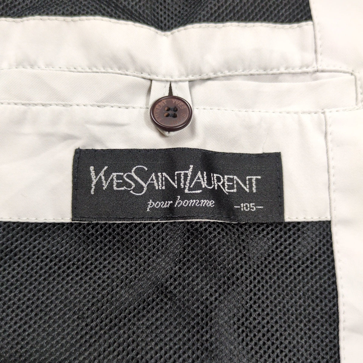 Yves Saint Laurent YSL Logo Zip Up Blouson Black Size 105