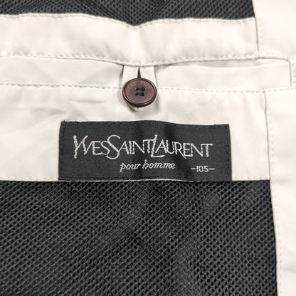 Yves Saint Laurent YSL Logo Zip Up Blouson Black Size 105