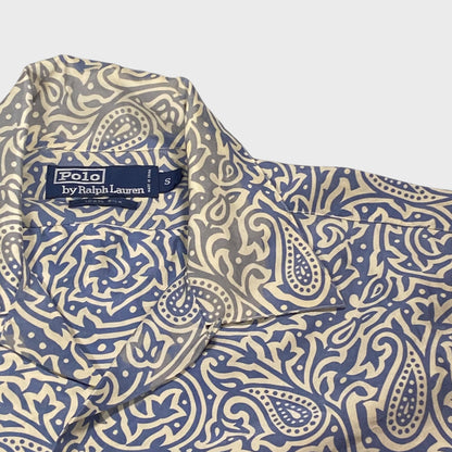 Polo by Ralph Lauren 90s Patterned Silk Shirt Size S
