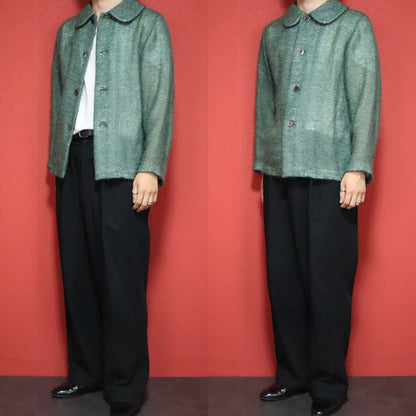 tricot COMME des GARCONS 97AW Tweed Knit Jacket Size FREE