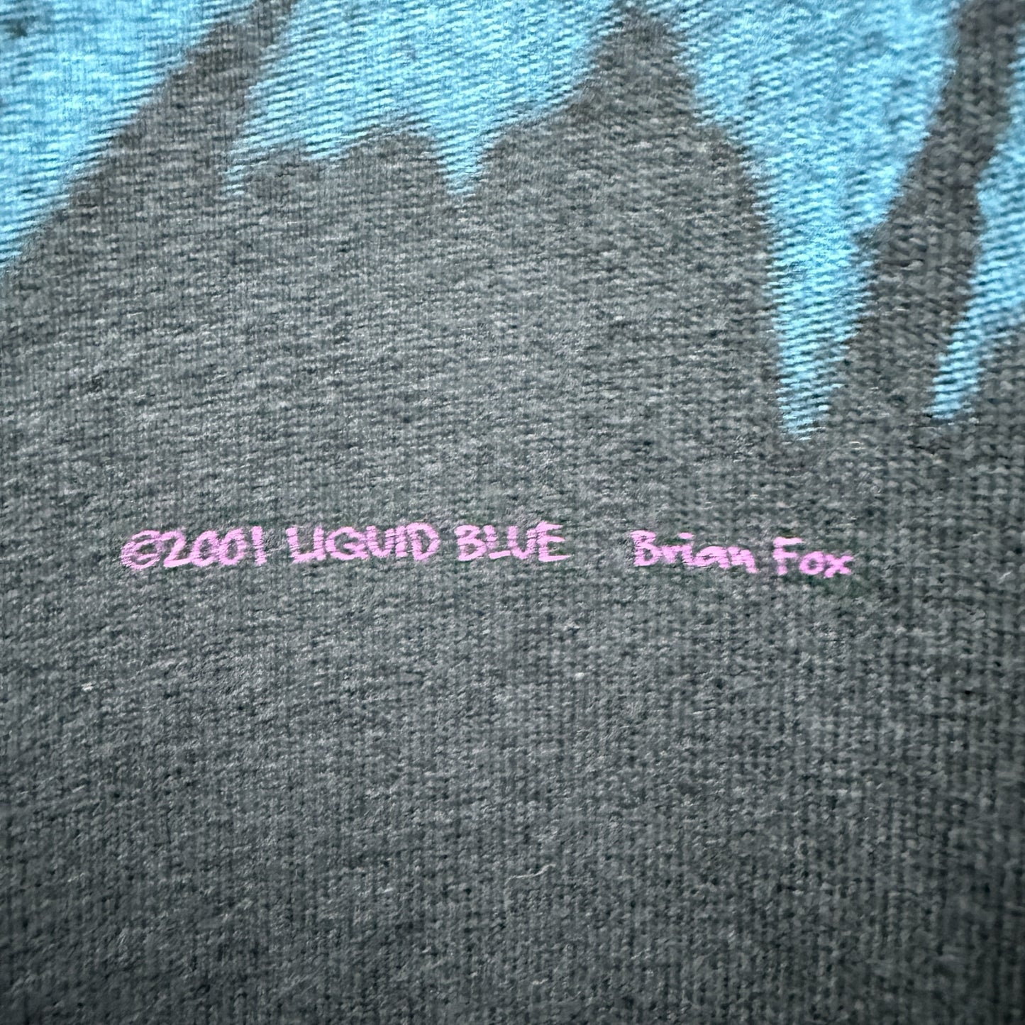 LIQUID BLUE 00s Green Dragon All Over Print T-Shirt Size L