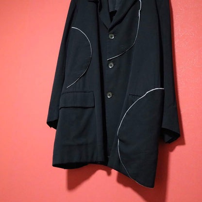 Yohji Yamamoto 06SS Asymmetrical Chesterfield Coat Size 2