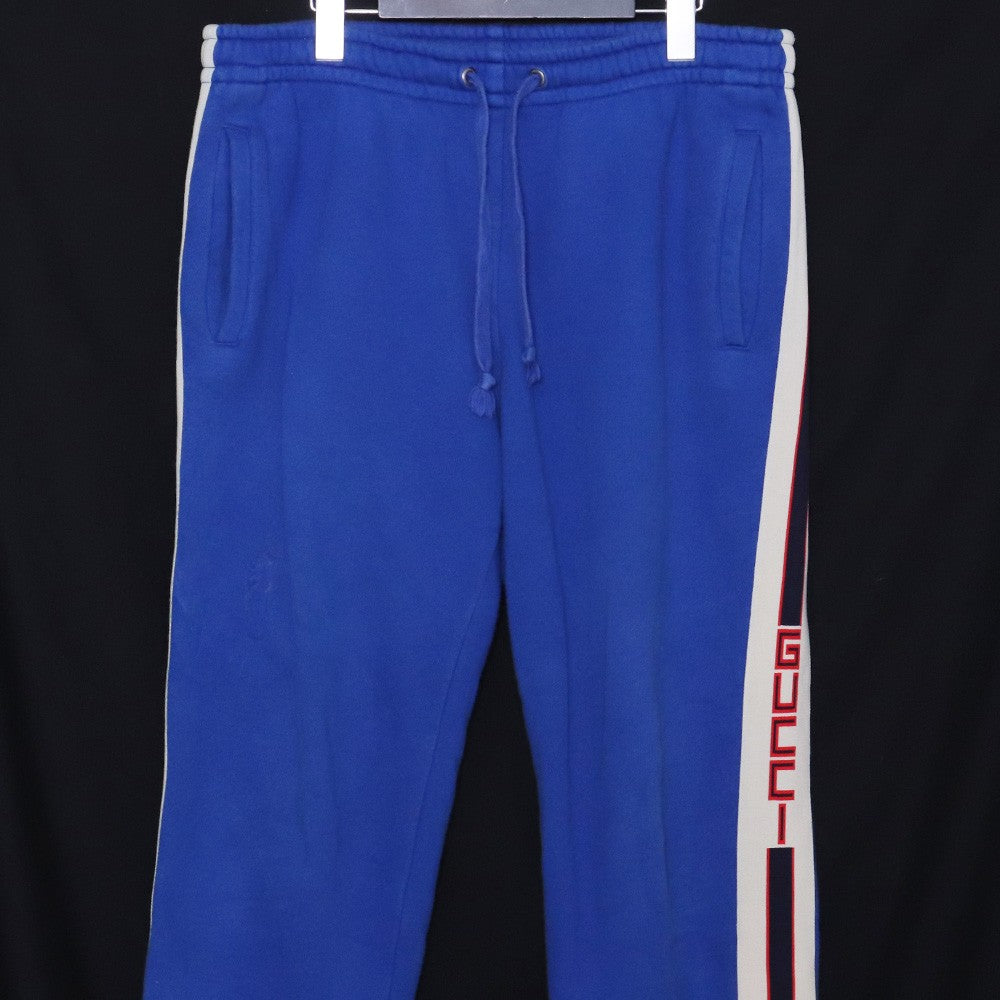 GUCCI Sidelined Technical Jersey Pants Blue Size M