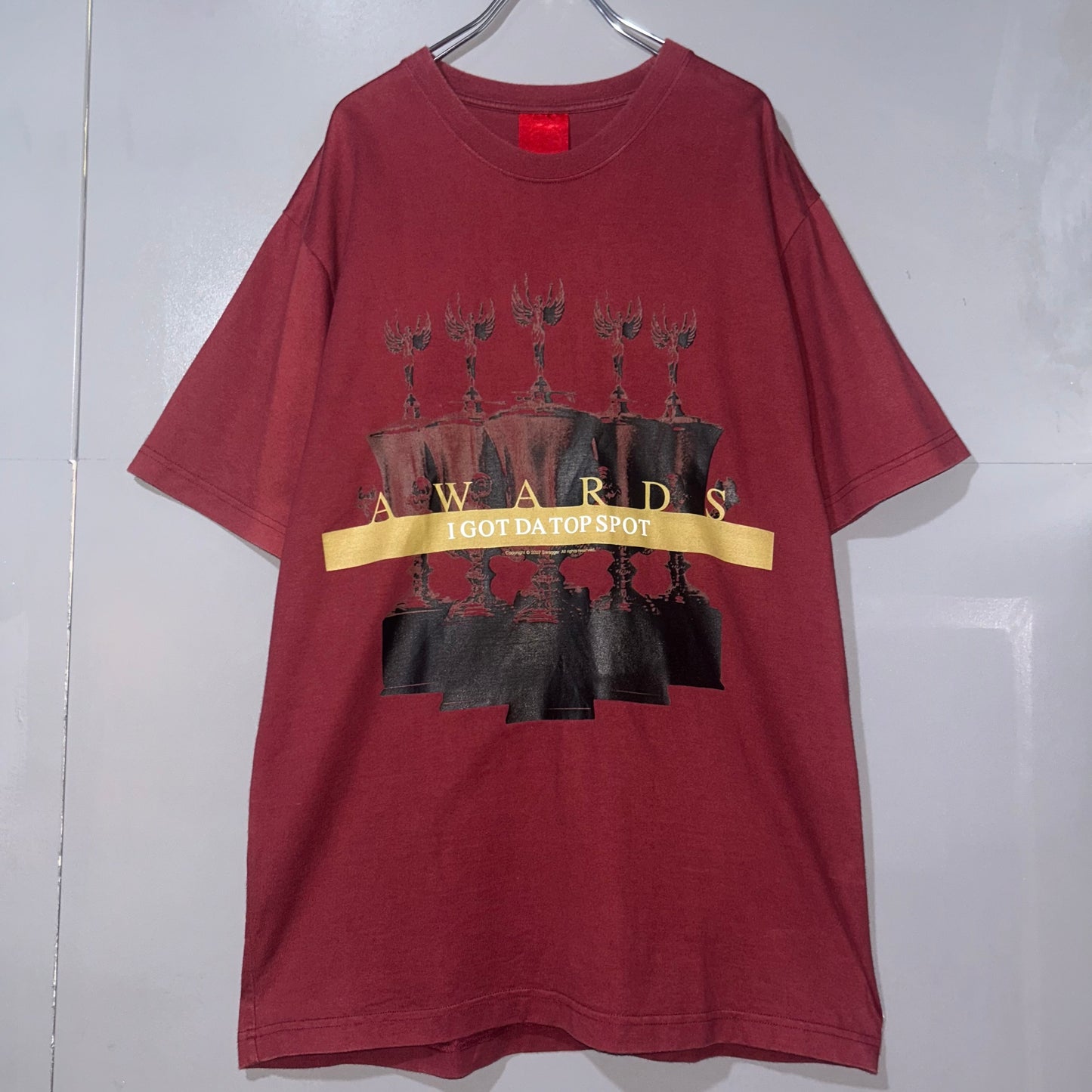 SWAGGER Bordeaux Print T-Shirt Size M