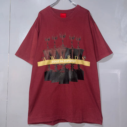 SWAGGER Bordeaux Print T-Shirt Size M